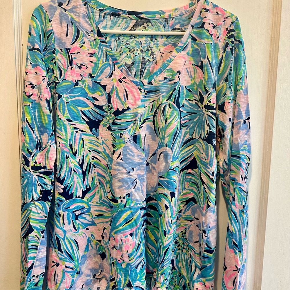 Lilly Pulitzer Etta Long Sleeve Top - Picture 2 of 4